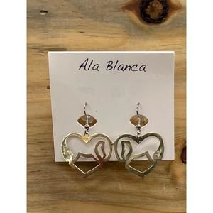 NEW ALA BLANCA JEWELRY horse earrings in silver